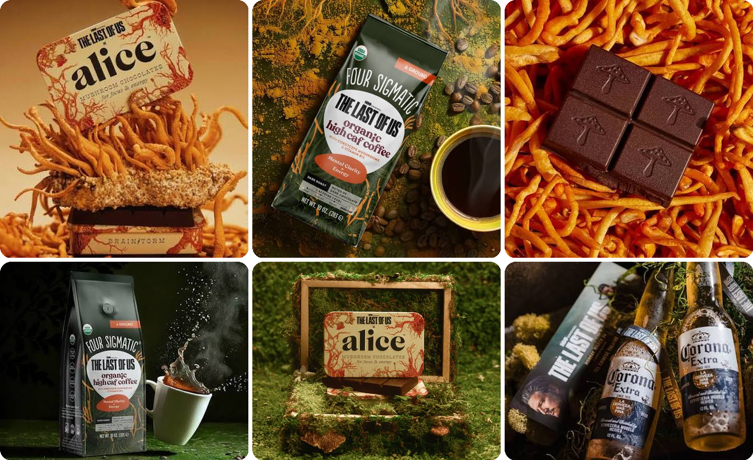 The Last of Us brand partnerships collage